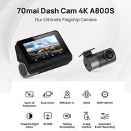 รับประกัน 1 ปี  70mai A800s Dash Cam 4K Dual-Vision Ultra HD กล้องติดรถยนต์ความละเอียด RC06 Rear Cam 70 mai GPS ในตัว เครื่องบันทึกการขับ