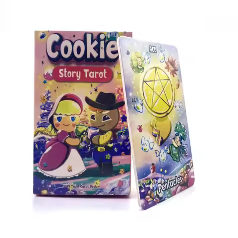 78pcs/set New Cookie Story Tarot Card Waterproof Durable Home Board Game Accessories