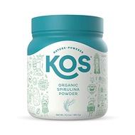 KOS Organic Spirulina Powder - Pure, Non-Irradiated Blue 100% USA Original