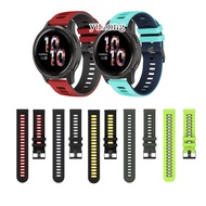 Soft Color matching Silicone Two-color Watch Band breathable Strap 22mm For Garmin Venu3 Venu2 45 mm/Vivoactive 4/Forerunner 255 265 music/Venu 2 3