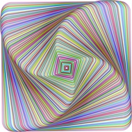 Bgraamiens Puzzle-twisted 3D colorful squares-1000 Pieces Square Puzzle Color Challenge Jigsaw Puzzl