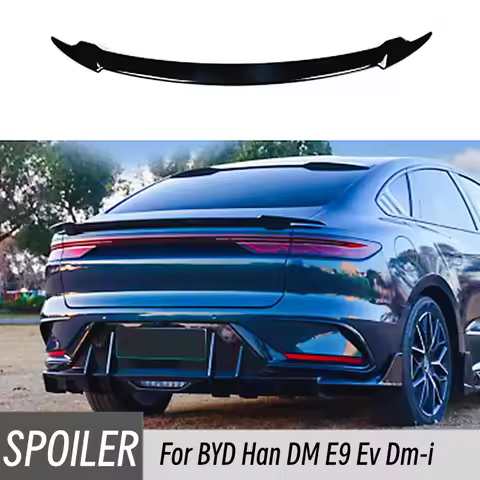 For BYD Han DM E9 Ev Dm-i 2020+ Car Rear Trunk Lid Lip Spoiler Wings Body Kit Exterior Tuning Access