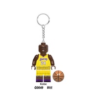 [Pendant]LEGO Basketball Stars NBA Kobe Jordan Curry Durant Minifigure Keychain Building Block Toy 8