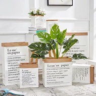 DT59-34 Paper Bag With Letter Pattern Medium Size R8-2