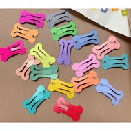 Cute Dog Hairpin Colorful Bone Shape Hairpin Pet Small Dog Hair Clips for Chihuahua Pug Grooming Dog