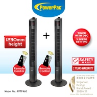 PowerPac 2pcs X Tower Fan 46 inch with oscillation (PPTF460)