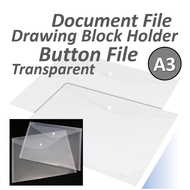 A3 Button File Document File B4 Drawing Block Holder Transparent File Holder
