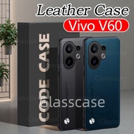 Vivo V60 2025 Casing For Vivo V60 V 60 Lite V60Lite VivoV60 VivoV60Lite Plain Skin Leather Phone Cas
