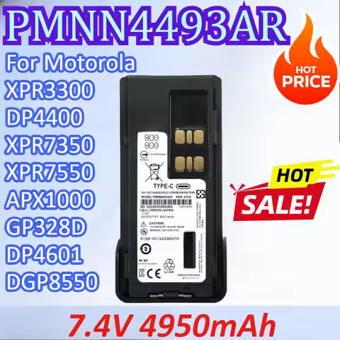 PMNN4493AR 7.4V 4950mAh Walkie Talkie Battery For Motorola XPR3300 DP4400 XPR7350 XPR7550 APX1000 GP