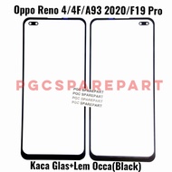 Original Kaca LCD Glass Plus Lem oca Oppo Reno 4 4f A93 2020 F17 Pro -