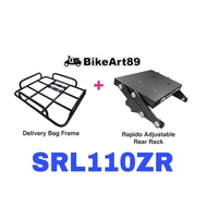 RAPIDO Monorack Yamaha Lagenda SRL110ZR Shopee Food Delivery Bag Frame Tapak Accessories Food Motor 