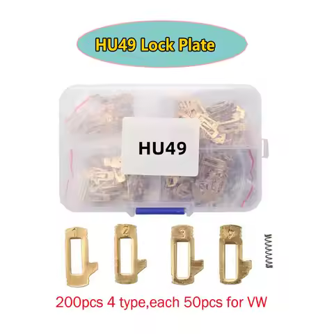 200pcs/lot HU49 Lock Plate Car Lock Wafer Plate (4 Types Each 50pcs) for VW Old Santana Auto Locking