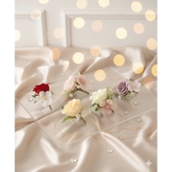 MAWAR CORSAGE Wedding Corsage Rose Flower Men's Suit Corsage Wedding Pin Flower Bride