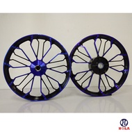 ล้อแม็ค เวฟ 110i WAVE110i125i รุ่น SD88 ขอบ 17( สีดำน้ำเงิน 1 คู่ ) By Holaracing