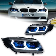 AKD Head Lamp for BMW E90 LED Headlight 2005-2012 Headlights 320i 325i 318i DRL Turn Signal High Bea