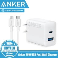 Anker 20W Dual Port USB Fast Wall Charger, USB C Charger Block