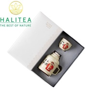 Nhu Dieu Ceramic Thermal Tea Pot - Ru Kiln Mini 400ml With Cup Gift Box