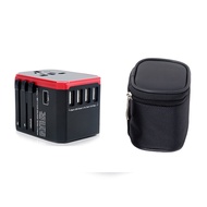 Global Universal Adapter Plug with 4 USB Type-C Fast Charging Charger Plug Adaptor Travel Conversion