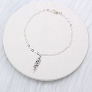 【Angel & Me】印地安 羽毛 s925 純銀 手鍊 腳鍊 生日 畢業 聖誕