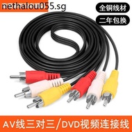 Hot Sale. Av Cable Red White Yellow Three-Color HD Audio Video Cable DVD/Set-Top Box Connected TV Data Cable 3 to 3 Digital Audio Output Set-Top Box Lotus Head Red Yellow White Three-Color Signal Transfer 3 Points 3