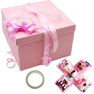 Surprise Diy Explosion Gift Box 5 Layer Creative Surprise Box With Ribbon Double Sided Tape DIY Phot