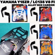 YAMAHA Y15ZR V1 V2 / LC135 V8 V9 FI TOP BOX ALLOY CARRIER MONORACK Y15 LC TAPAK J RACK BASE HEAVY DU
