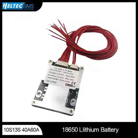 Heltecbms 36v 48v bms 10-14s 30a 40a 60a 11s 13s 12s bms lithium ion/lipo 18650/21700 battery protet