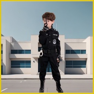 ♆ ❏ ✲ Police Costume For Kids Boy Pulis Costume For Kids Girl 8 PCS Set Unisex Uniform