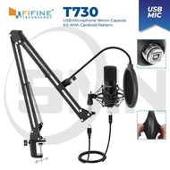 Microphone Fifine T730 Usb Condenser Mic Kit For Podcast Voice Recording Dp