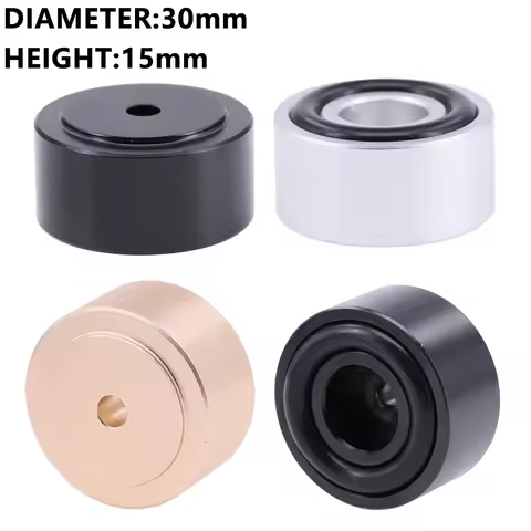 4PCS 30*15mm Aluminum Amplifier Feet Shock Absorber HIFI Amplifier Rubber Feet Turntable Feet Audio