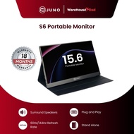 Juno S6 Portable Monitor l Stand Alone Monitor l Plug and Play l 60Hz l 144Hz l 15.6" Full View