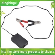 【dinghingxi2】Portable DC Charger 12V/24V to 5V 4-Port USB Charger Usb Charger with Battery Clip for 