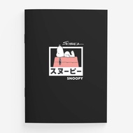 Bundanjai (NoteBook) PN1-Roofing Softcover NoteBook A5 : PEANUTS-1B A5 (PN1B-NB-A5-BK) W14.8xH21 cm.
