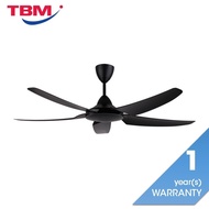 Alpha AX666 (DC) 5B/56 BLACK Ceiling Fan 56" 5 Blades With DC Motor Black