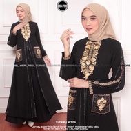 Abaya Turki Terbaru Modern Baju Remaja Muslim Mewah Gamis Syari Solo