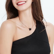 Swarovski black swan necklace and bracelet