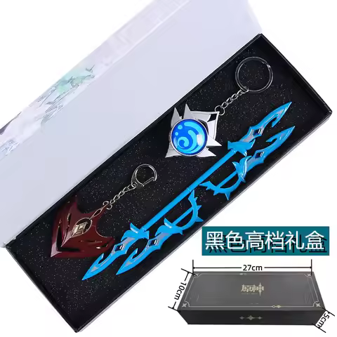 New Game Cosplay Props Metal Keychain Tartaglia Xiao Zhongli Ayaka Hutao Ayato Genshin Vision Raiden