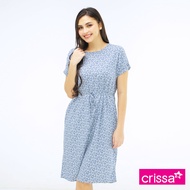 Crissa Woven Printed Rayon Short Sleeves Dress CSDT18-0201