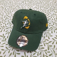 GREEN HISTORIC LOGO GREEN BAY PACKERS 9TWENTY DAD CAP/HAT BY NEW ERA