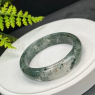 精品 綠色幻影幽靈水晶手鐲 58MM 冰透異象綠石英手環 療愈情緒