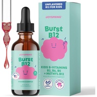 JoySpring Burst B12 Drops - Vitamin B Complex for Kids with Methyl B12 Supplement to Support Healthy