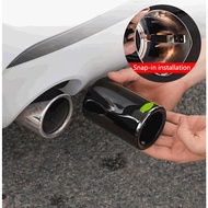 Car styling Chrome Exhaust Muffler Tip Pipes Rear Pipe Modified Tail Throat Liner For BMW F10 F20 F3