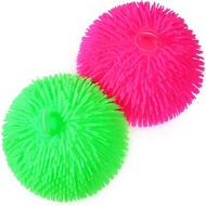 Colorful Stress Relief Stretchy Fuzzy Ball | Portable Squishy Toy for Adults/Kids Decompression | Se