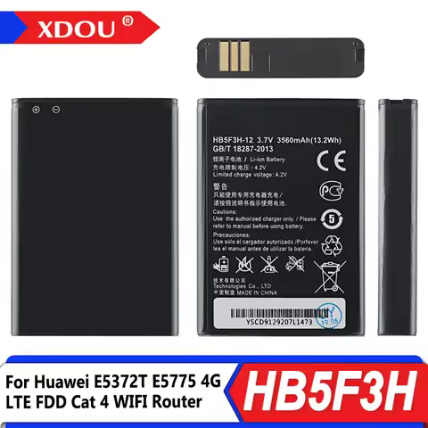 100% New HB5F3H/HB5F3H-12 3560mAh Battery For Huawei E5372T E5775 4G LTE FDD Cat 4 WIFI Router