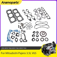 Engine Part Full Gasket Set Overhaul Gasket Kit Fit 3.5 L V6 Gas 6G74 For Mitsubishi PAJERO MONTERO 