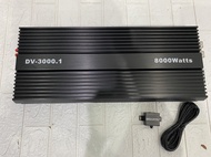เพาเวอร์แอมป์รถยนต์ คลาสดี DV-3000.1 8000W X3000ในตำนาน ใช้ขับ 12-15 นิ้ว หล่อ สบายๆ เหมาะสำหรับนักเ
