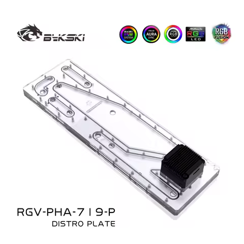 Bykski Distro Plate For PHANTEKS 719LTG Case , Waterway Boards For Intel CPU Water Block & Single GP