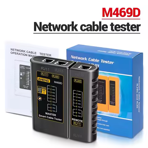 RJ45 Cable lan Tester Network Cable Tester RJ45 RJ11 RJ12 CAT5 UTP LAN Cable Tester Networking Tool 