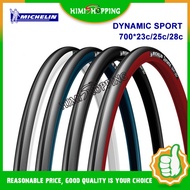 1pc Michelin Dynamic sport Road Bike tyre 700 * 23C / 25C / 28C Bicycle Tire 700C Blue Red White Black Bike Parts
