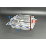 7" Cake Case Square /Dessert Case Used Cake/ 7" 7 inch Cake Pan/ Used Food/ Bakery Box/ OPS-C45/